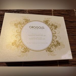 NEW Sealed Oro Gold Hyacinth Exquisite Manicure Set: The Nail Collection